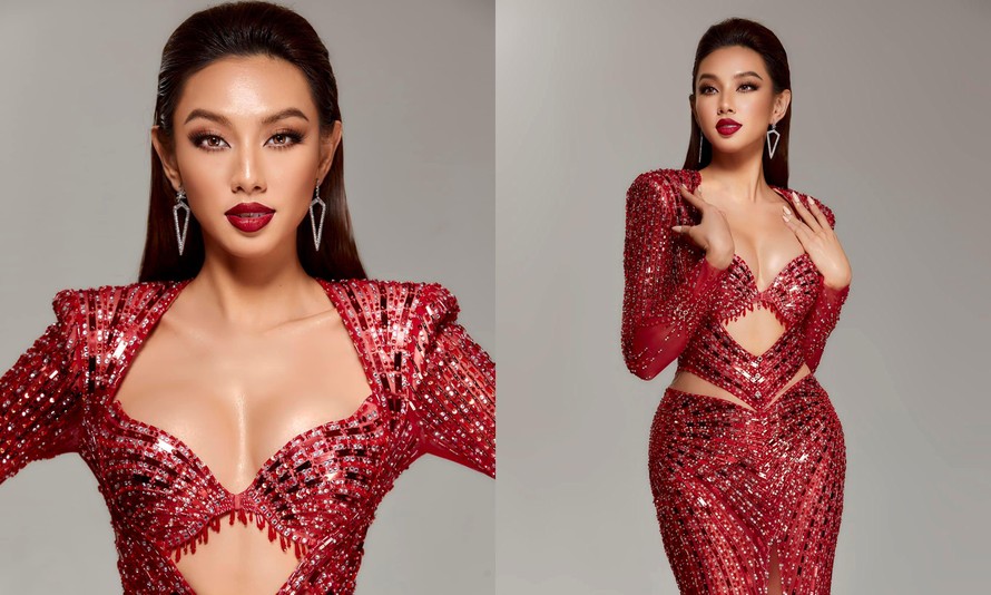 Thùy Tiên hở bạo nhất Top 5 Miss Grand International 2021