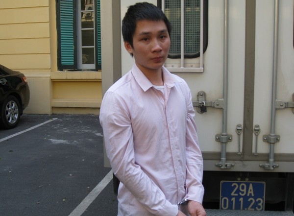 Bị cáo Ninh trong phiên xử ngày 15/4.