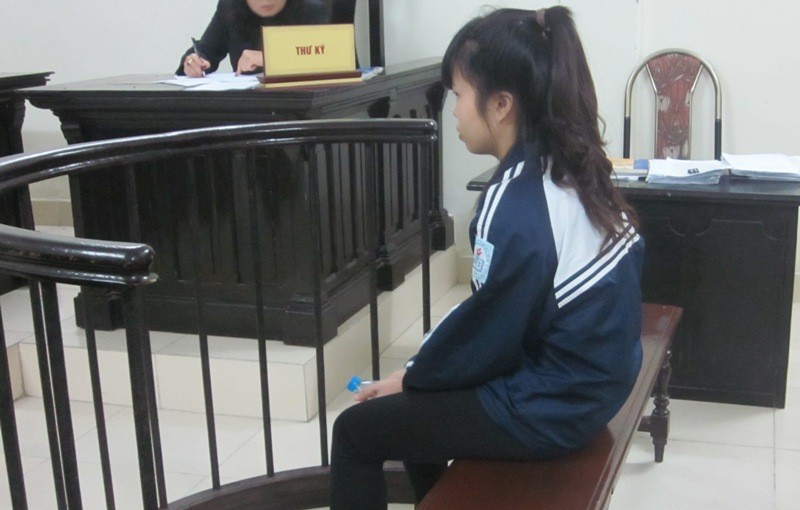 Minh Anh tại phiên tòa phúc thẩm.