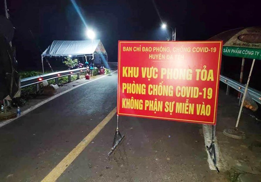 3 bệnh nhân mới được phát hiện tại thôn Phú Hòa, nơi đang bị phong tỏa