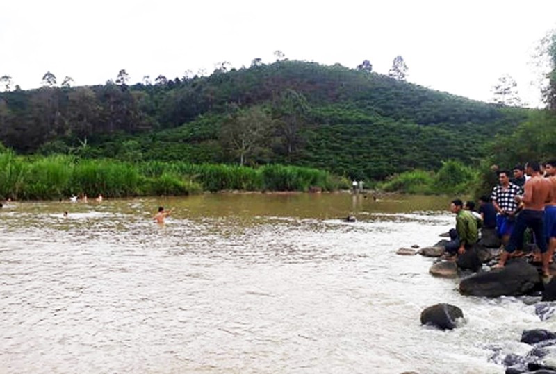 Hiện trường một vụ trẻ em bị đuối nước ở Lâm Đồng