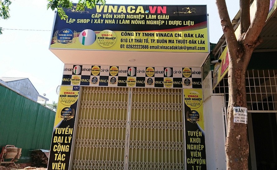Văn phòng của Vinaca tại Đắk Lắk chưa được cấp phép (Ảnh chụp sáng ngày 3/5).