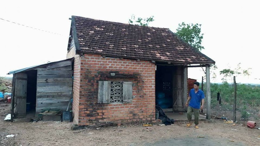 Ngôi nhà nơi em Dũng bị sét đánh trúng đầu tử vong