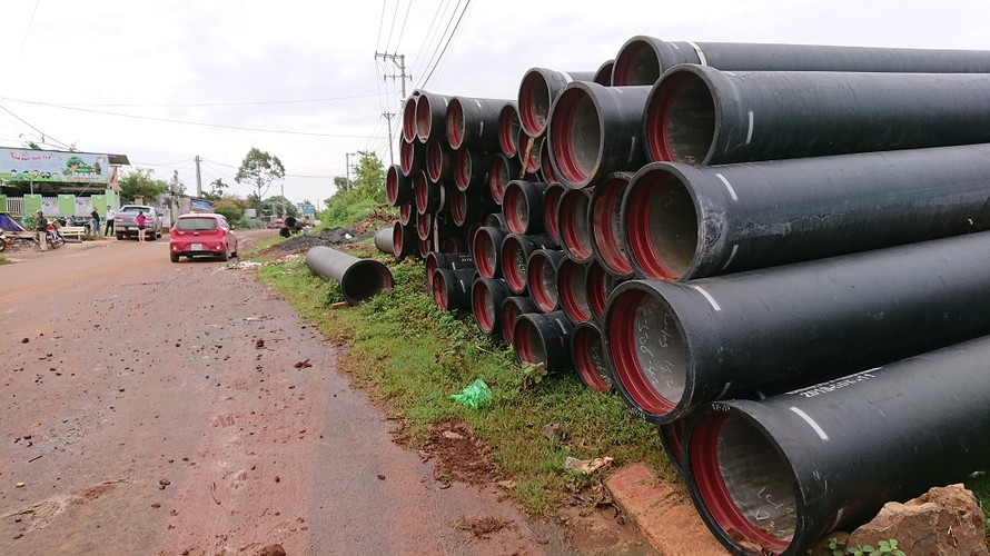 Đường ống gang dẻo cung ứng cho dự án cấp nước TP Buôn Ma Thuột và 3 thị trấn Ea Kar, Krông Năng, Buôn Đôn