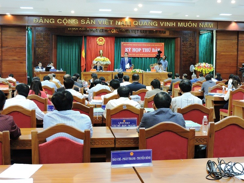 Toàn cảnh kỳ họp thứ bảy của HĐND tỉnh Đắk Lắk