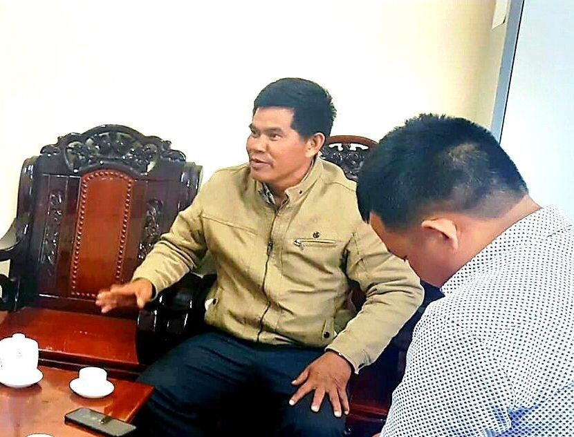 Ông Nguyễn Văn Minh khi còn giữ chức vụ Chủ tịch UBND xã Đắk R'Tih