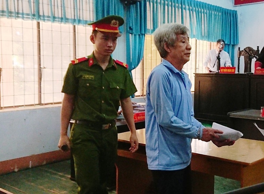 Bị cáo Huỳnh Bê tại phiên tòa sơ thẩm