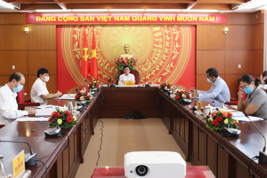 Toàn cảnh cuộc họp của ban Thường vụ Tỉnh ủy Đắk Lắk