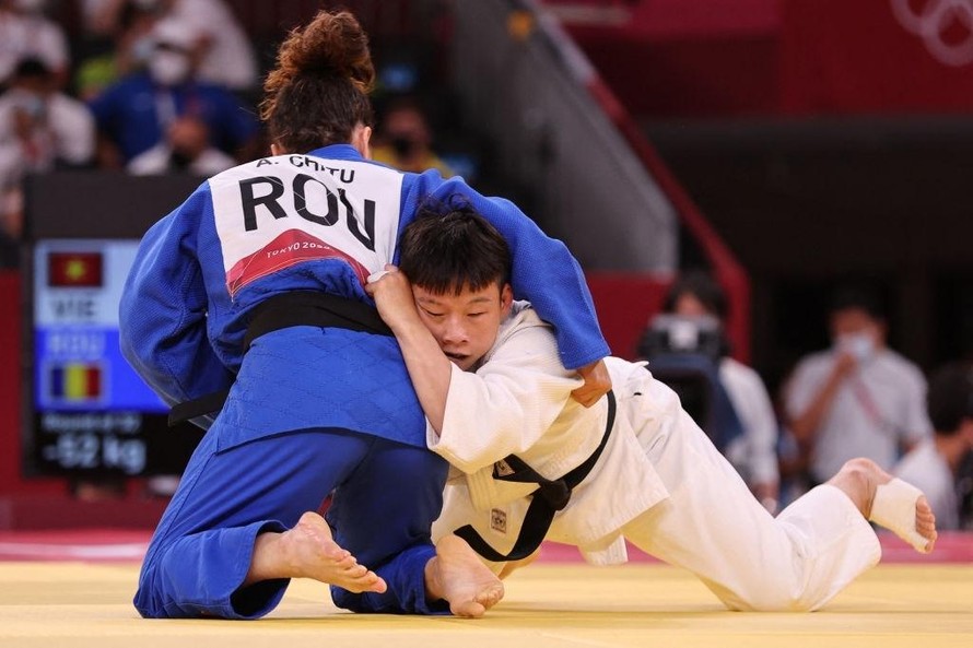 Olympic Tokyo 2020: Nữ võ sĩ Judo Thanh Thủy bị đánh bại trong chưa đầy 2 phút