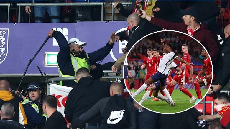 CĐV Hungary đánh nhau với cảnh sát Anh trong trận hòa nhạt trên sân Wembley
