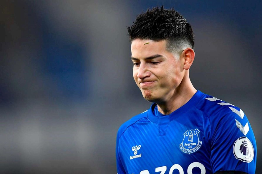 James Rodriguez, ánh chớp vụt qua xứ sương mù và nỗi buồn Everton