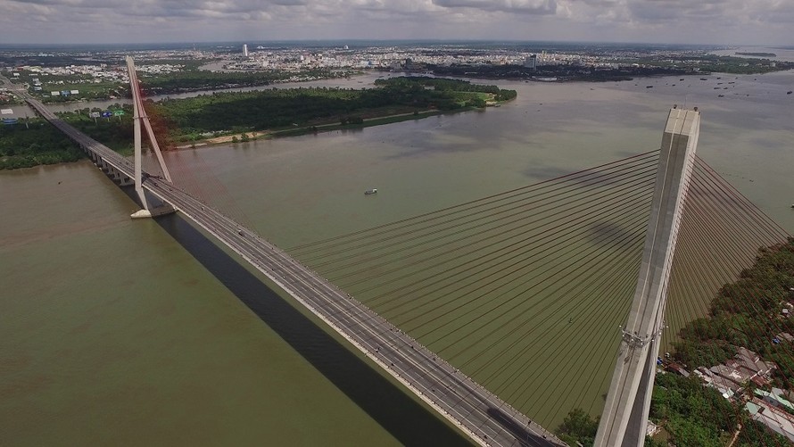Cầu Cần Thơ góp phần to lớn vào sự phát triển kinh tế-xã hội của khu vực Đồng bằng sông Cửu Long. Ảnh: Báo Giao thông.