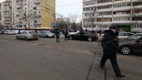 Cảnh sát liên bang phong tỏa hiện trường. Ảnh: RIA Novosti