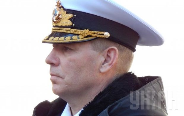 Tư lệnh hải quân Ukraine tại Crimea, Sergei Haiduk. Ảnh: Unian