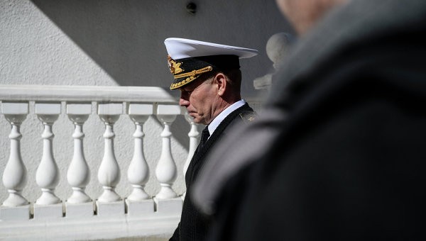 Tư lệnh hải quân Ukraine tại Crimea, Sergei Haiduk. Ảnh: RIA Novosti 
