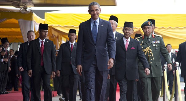 Tổng thống Mỹ Obama trong chuyến thăm Malaysia hôm 27/4