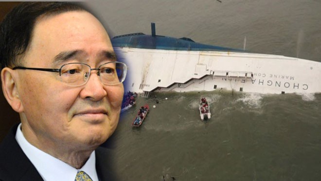 Chính phủ của Thủ tướng Chung Hong-won được cho là yếu kém trong việc xử lý tai nạn vụ chìm phà Sewol hồi tháng 4 vừa qua