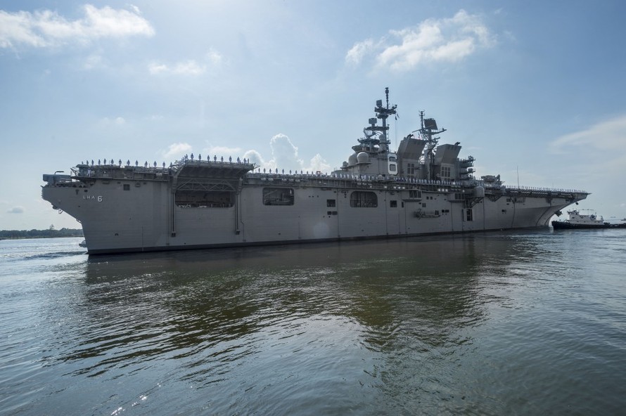 LHA-6, tương lai của “đội mạnh” USS AMERICA rời xưởng đóng tàu tại Pascagoula