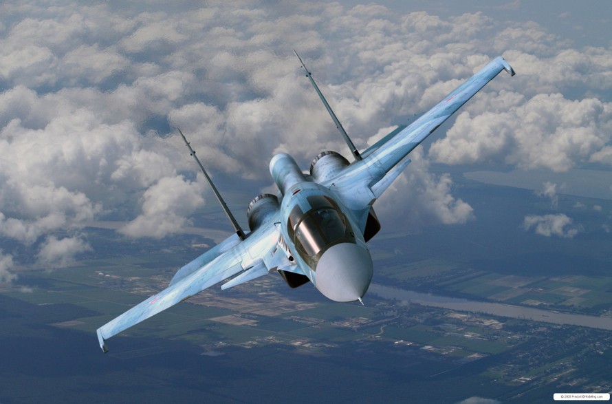 ‘Xe tăng bay’ Su-34 Nga bất ngờ xuất hiện gần biên giới Na Uy 