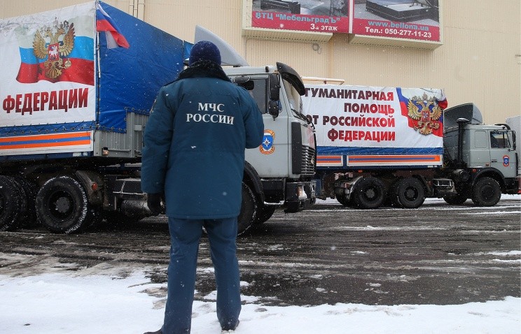 Đoàn xe nhân đạo Nga trở về Rostov
