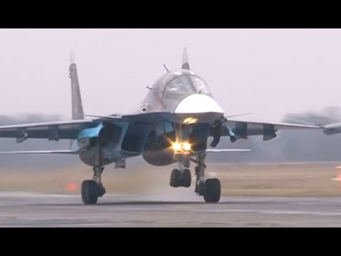 Máy bay chiến đấu Su-34 của Nga được điều động tham gia cuộc tập trận