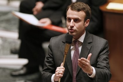 Bộ trưởng Kinh tế Pháp Emmanuel Macron 