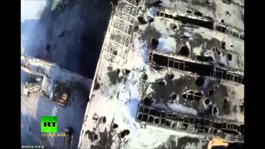 Sân bay Donetsk hé lộ sự tàn phá kinh hoàng do xung đột