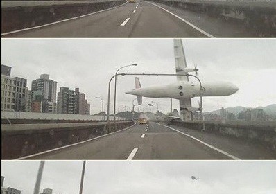 [VIDEO] Khoảnh khắc máy bay ATR-72 Đài Loan rơi xuống sông