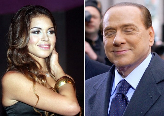 Cô gái làng chơi Ruby (trái) và cựu Thủ tướng Italy Silvio Berlusconi. (Nguồn: La Repubblica)