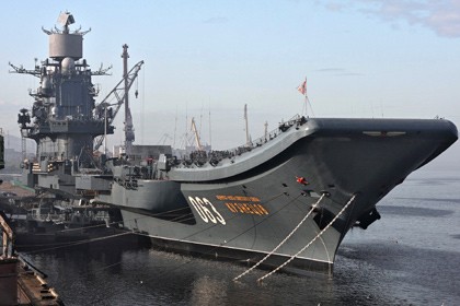 Tàu sân bay duy nhất của Hải quân Nga hiện nay mang tên Đô đốc Kuznetsov