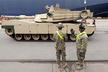 Tăng Abrams của Mỹ hiện diện tại khu vực Baltic