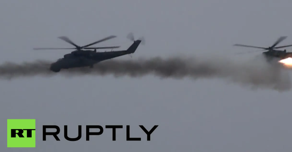 [VIDEO] Trực thăng Mil Mi-24 thị uy sức mạnh