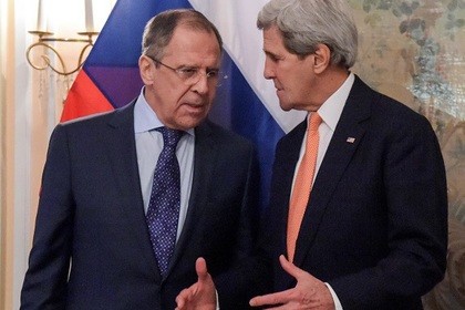 Ngoại trưởng Nga Lavrov và Ngoại trưởng Mỹ Kerry tại một cuộc gặp