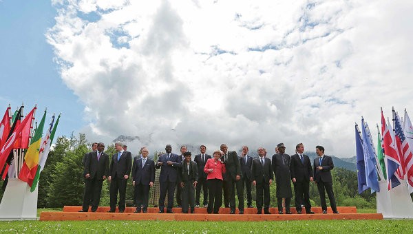 Lãnh đạo các nước thuộc G7 chụp ảnh lưu niệm trước thềm Hội nghị thượng đỉnh