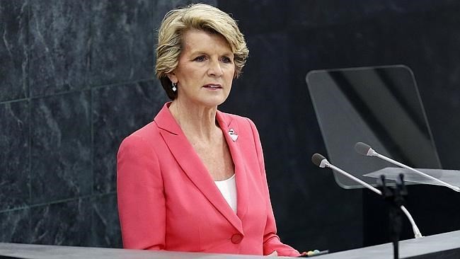 Ngoại trưởng Úc Julie Bishop. (Nguồn: News)