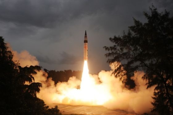 Một vụ thử tên lửa đạn đạo Anni-V của Ấn Độ