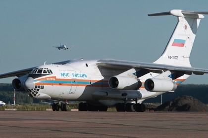 Máy bay vận tải IL-76 của Bộ Tình trạng Khẩn cấp Nga. Ảnh: RIA Novosti