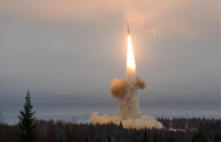 Một vụ thử tên lửa đạn đạo của Lực lượng Tên lửa chiến lược Liên bang Nga