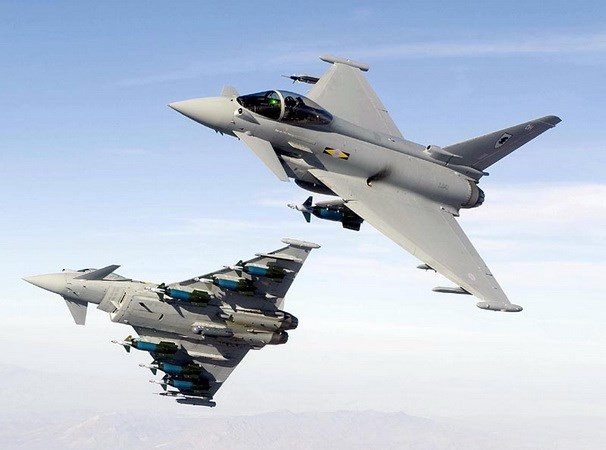 Máy bay chiến đấu Typhoon của Không quân Hoàng gia Anh. (Ảnh minh họa)