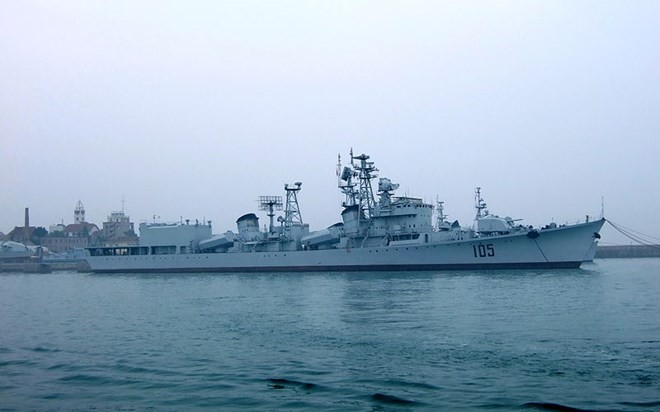 Tàu khu trục Tế Nam của Trung Quốc. (Nguồn: wikimedia)