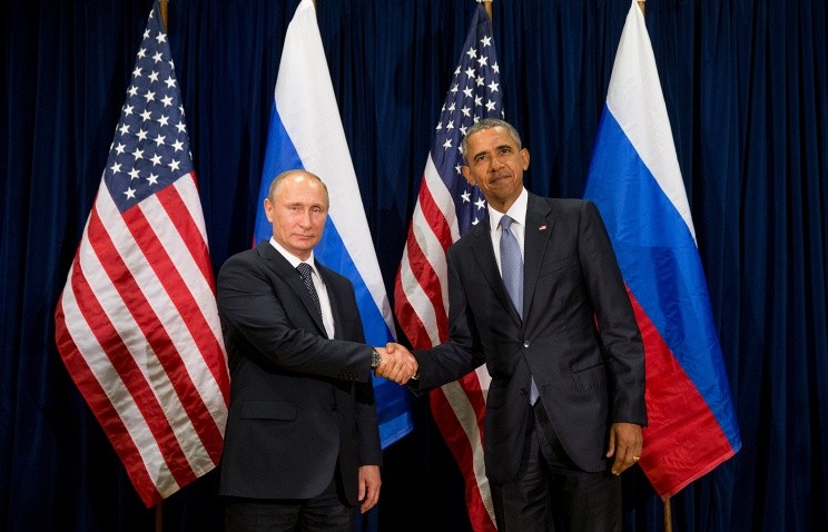 Tổng thống Nga Putin và Tổng thống Mỹ Obama lần đầu hội đàm kể từ tháng 11/2014. Ảnh: AP