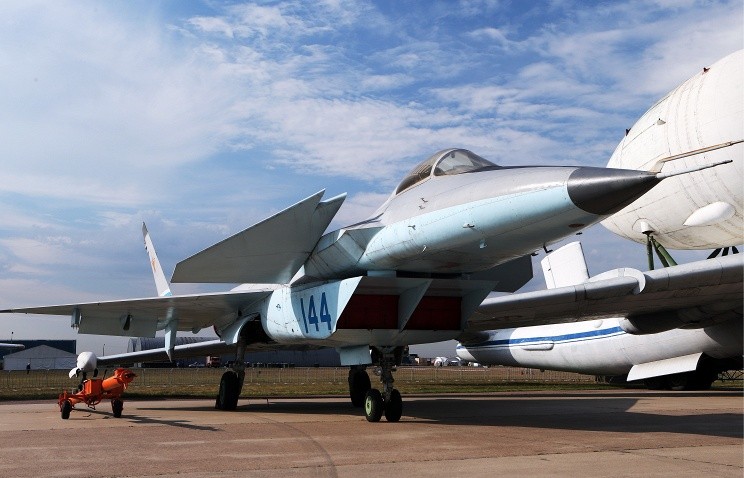 Nguyên mẫu MiG - 1.44 tại Triển lãm hàng không MASK-2015. Ảnh: Tass