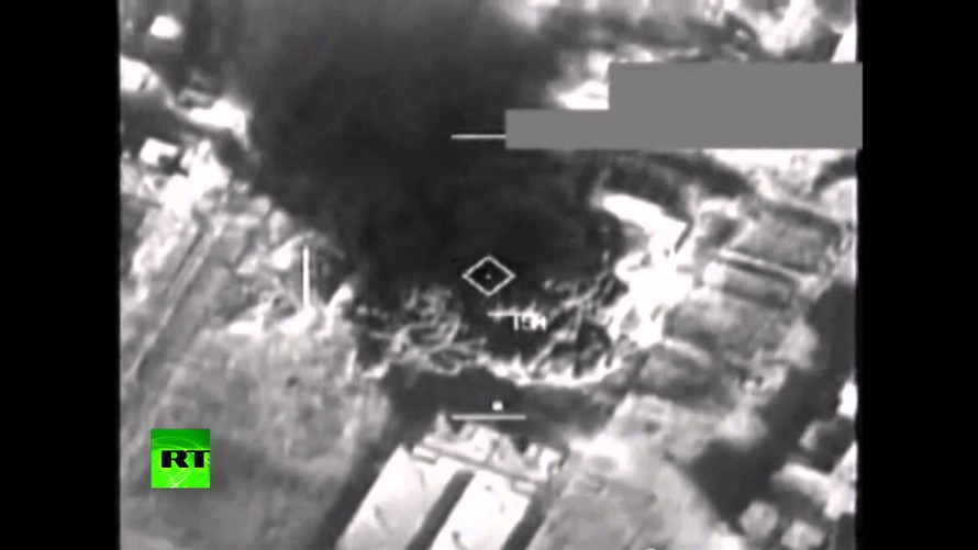 Nga công bố video cuộc không kích đầu tiên ở Syria