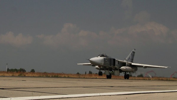 Một chiến đấu cơ của Nga xuất kích trong chiến dịch không kích IS ở Syria. Ảnh: RIA Novosti