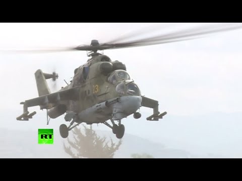 [VIDEO] Nga đưa trực thăng tấn công Mi-24 lừng danh tới Syria