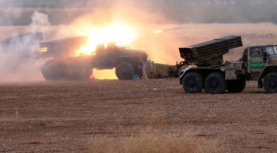 [VIDEO] Quân đội Syria tấn công khủng bố quy mô cực lớn
