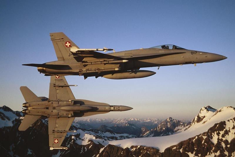 Máy bay chiến đấu F/A-18 của Không quân Thụy Sĩ. Ảnh: DefenceIndustrydaily