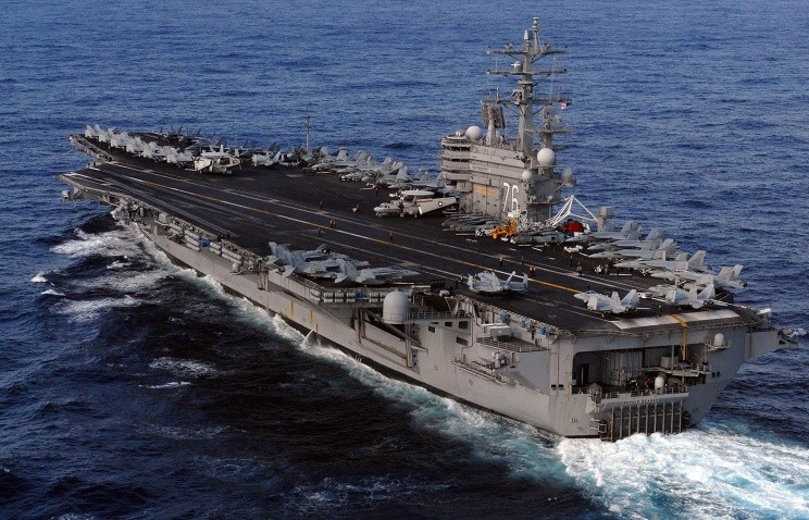 Hàng không mẫu hạm USS Ronald Reagan. Ảnh: EPA