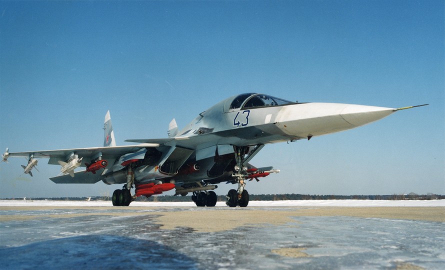 Tiêm kích - ném bom Su-34 của không quân Nga. Ảnh: Bộ Quốc phòng Nga