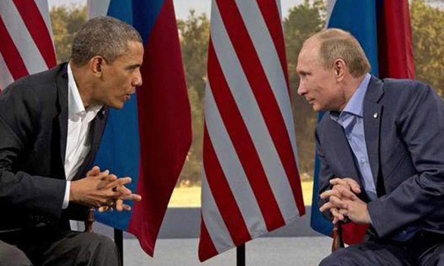 Nguyên thủ Nga - Mỹ có cuộc thảo luận kín về tình hình Syria, Ukraine tại Paris, Pháp. Ảnh: Reuters